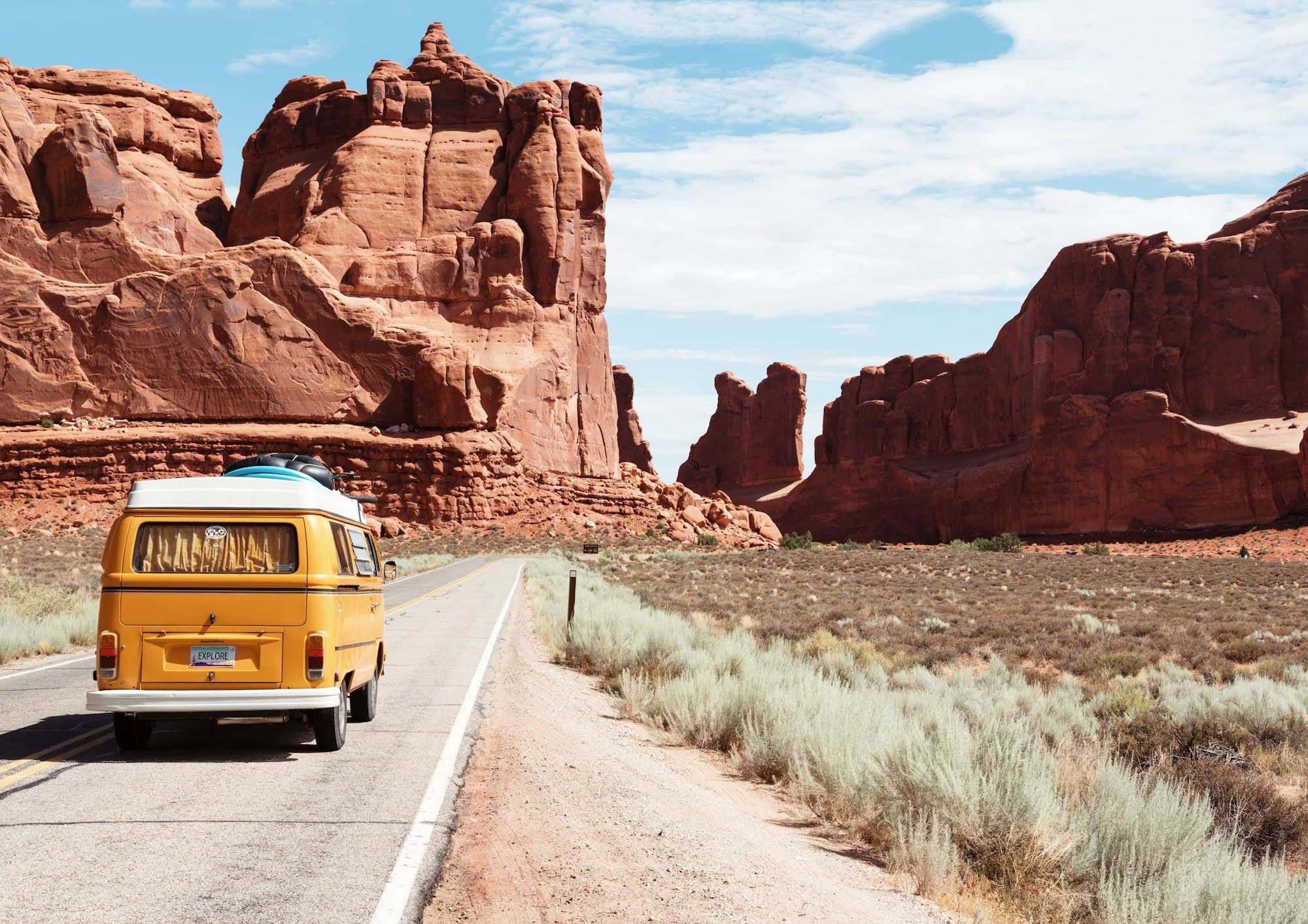 Scenic mountain road perfect for adventure